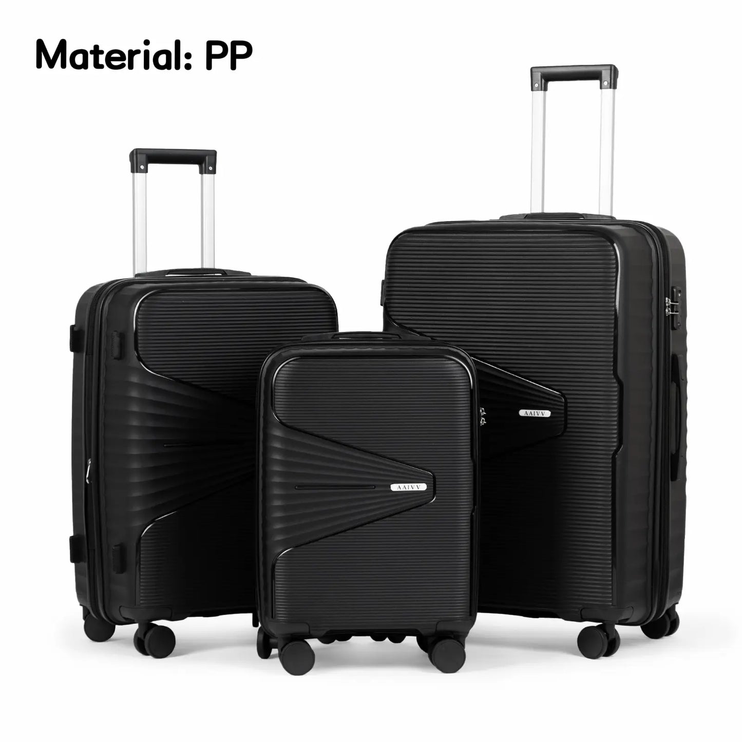 4 Piece Expandable Hardshell Luggage Set with TSA Lock & Spinner Wheels