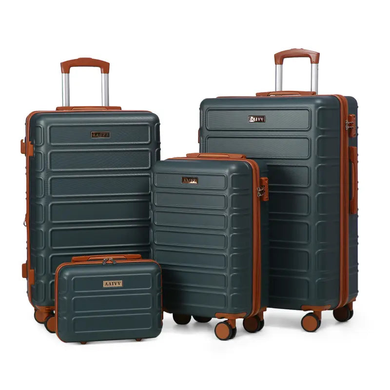 4 Piece Expandable Hardshell Luggage Set with TSA Lock & Spinner Wheels