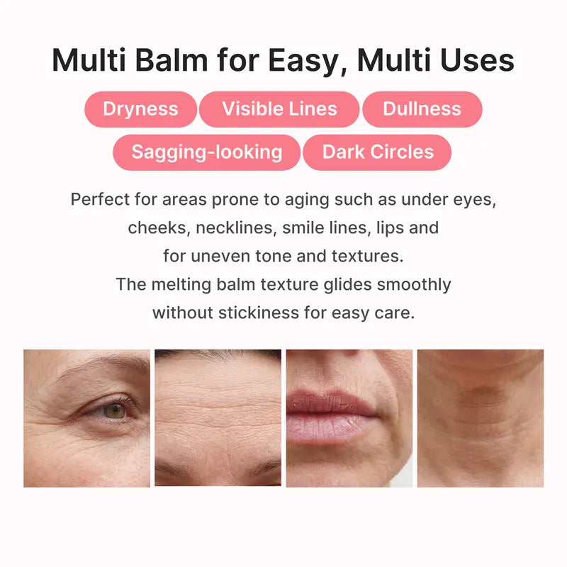 PDRN Pink Collagen Volume Multi Balm Stick for Face, Neck & Lips