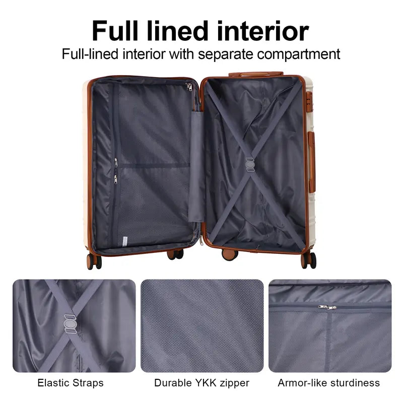 4 Piece Expandable Hardshell Luggage Set with TSA Lock & Spinner Wheels
