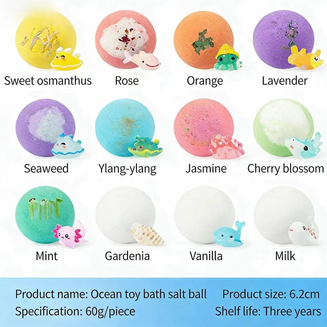 Bath Bombs for Kids with SurpriseSPRINGInside,12 Pack Kid Bath Bombs Gift Set,Easter Basket Stuffers for Boys Girls BubbleBath with Toys Inside Skin Repair