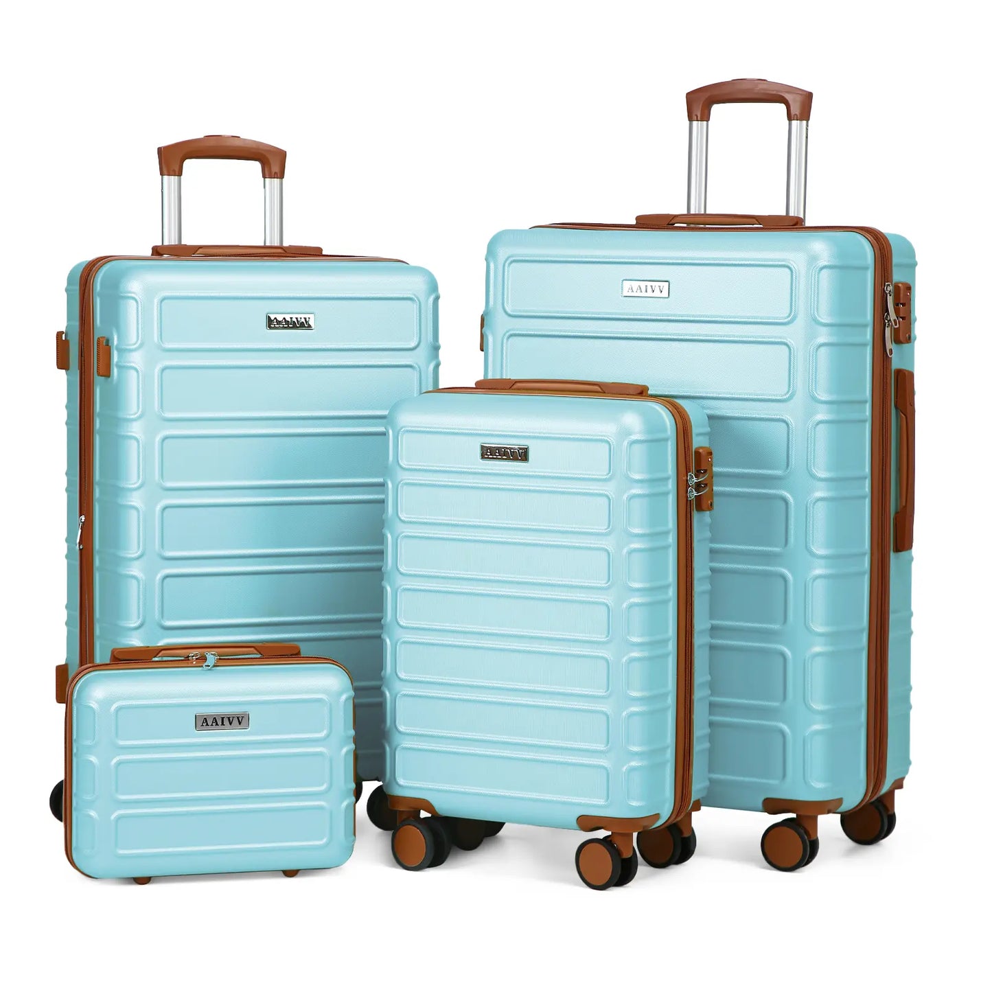 4 Piece Expandable Hardshell Luggage Set with TSA Lock & Spinner Wheels